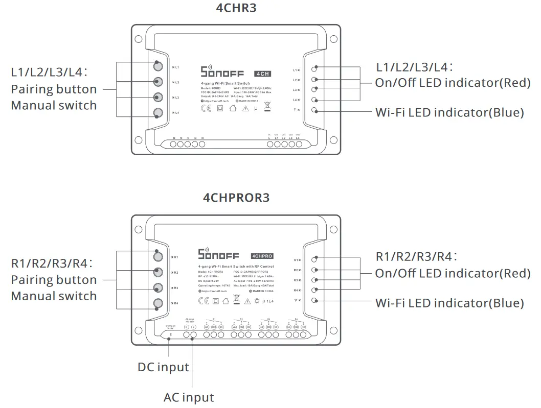 SONOFF DIY 4CH 4CHPRO 4 Gang WiFi Smart Switch - fig9