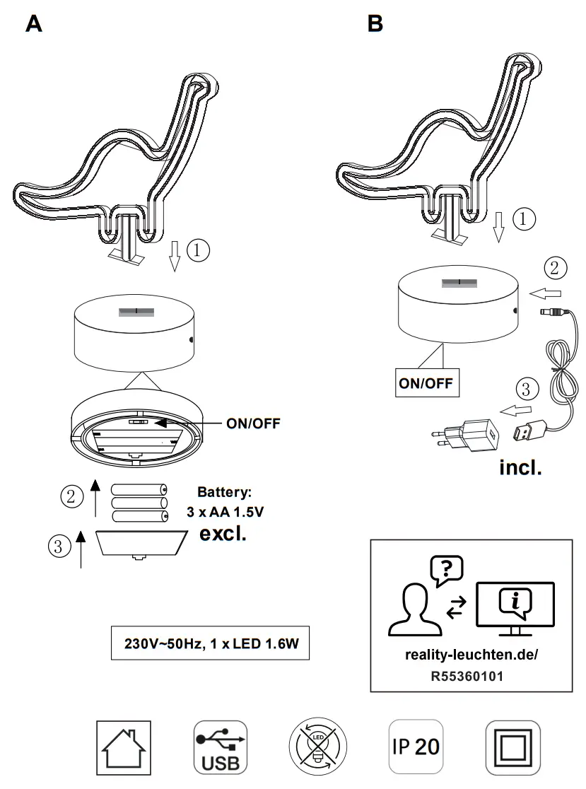 TRIO R55360101 Bronto LED Table Lamp - fig