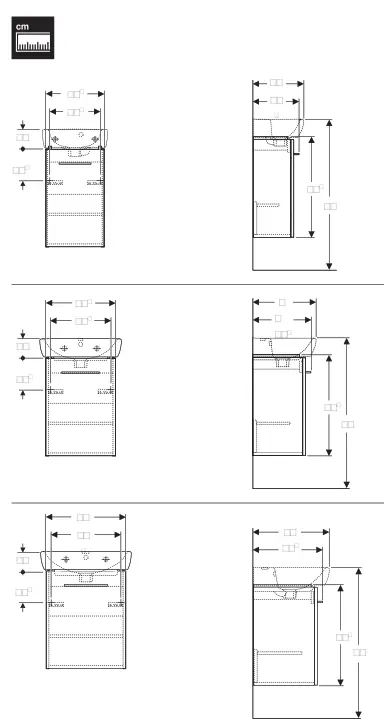 GEBERIT 502.752.00.1 Selnova Square Wash Basin - Figure2