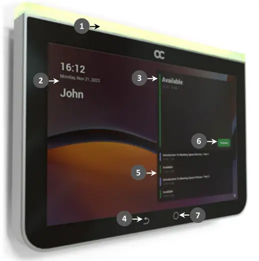 audiocodes RX-PANEL Meeting Room Panel - Using RX-Panel