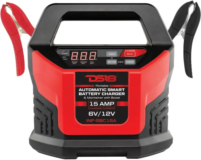 DS18 INF-SBC15A Automatic Smart Lithium and AGM Battery Charger Maintainer
