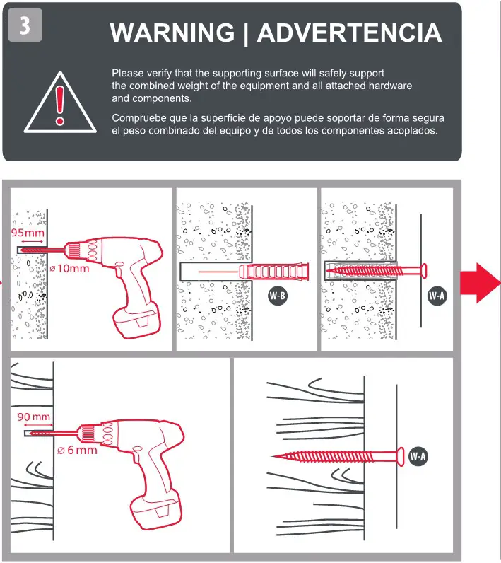ONE FOR ALL WM5661 Dynamic Full-Motion TV Wall Mount - Installation