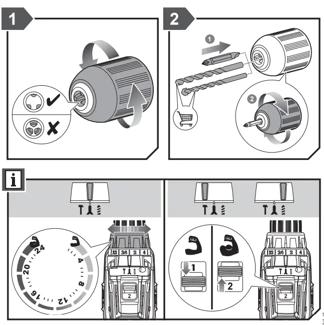 RYOBI R18PD3 Percussion Drill - Figure 2
