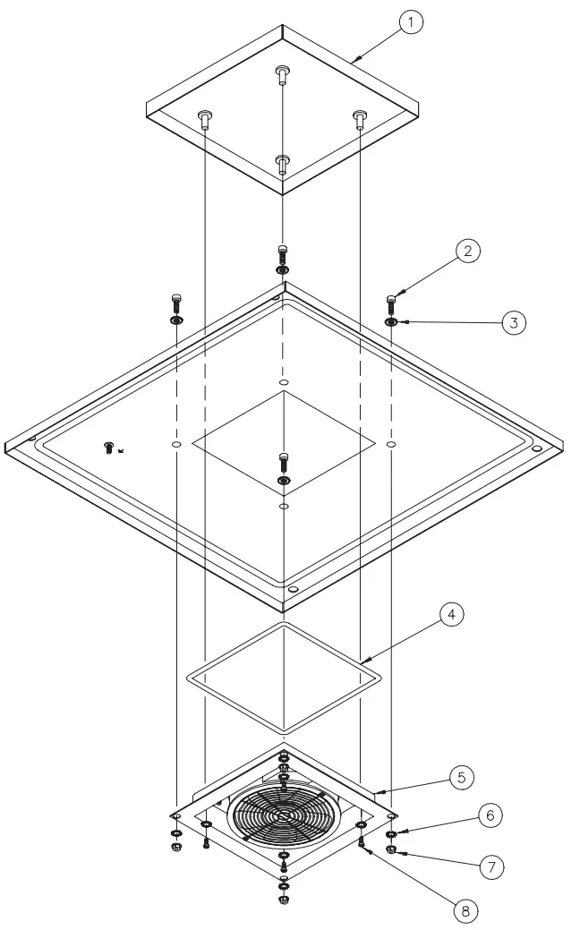 nVent HOFFMAN PROLINE Pagoda Top Kit - Figure 2
