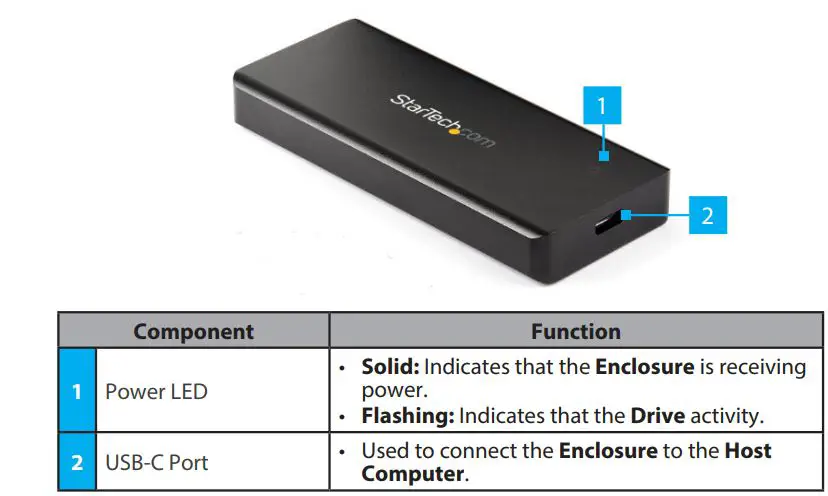 StarTech-M2E1BRU31C-USB-3-2-Gen-2-Type-C-IP67-Rugged-NVMe-Enclosure- (1)