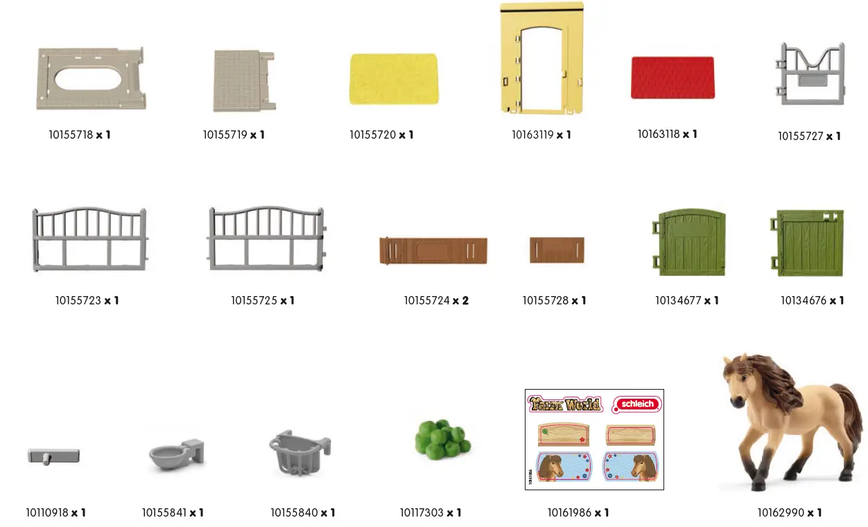 schleich 42609 Pony Box with Iceland Pony Stallion 1