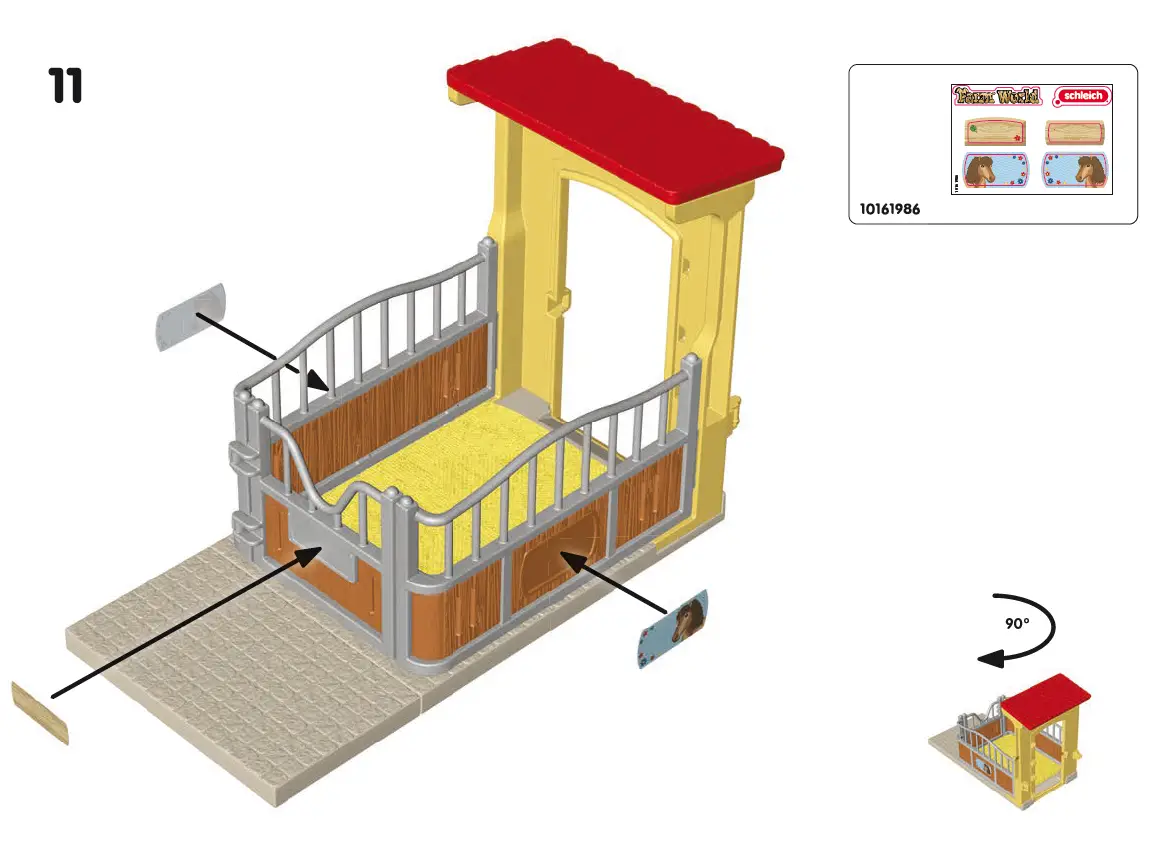 schleich 42609 Pony Box with Iceland Pony Stallion 12