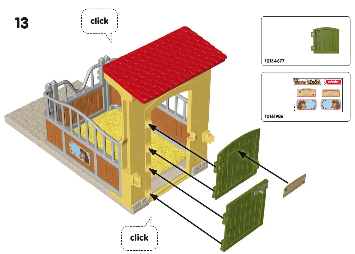 schleich 42609 Pony Box with Iceland Pony Stallion 14