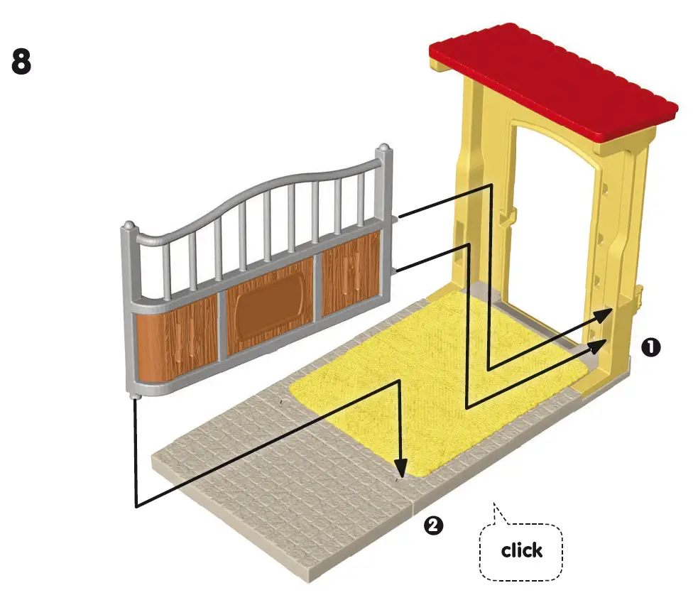 schleich 42609 Pony Box with Iceland Pony Stallion 9