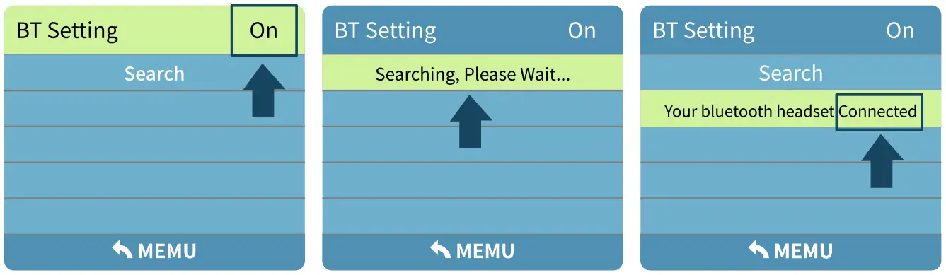 BETIFE SIRIUS F410 WiFi Bluetooth Projector - BT Setting 2