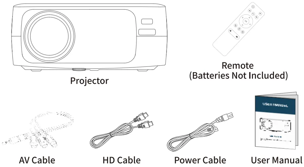BETIFE SIRIUS F410 WiFi Bluetooth Projector - INCLUDED