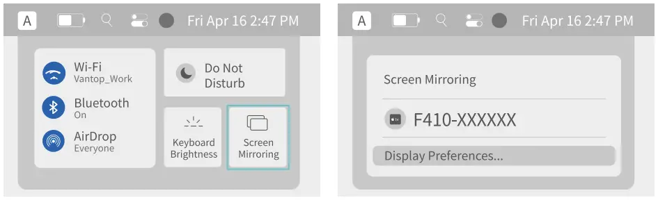 BETIFE SIRIUS F410 WiFi Bluetooth Projector - Macbook Cast
