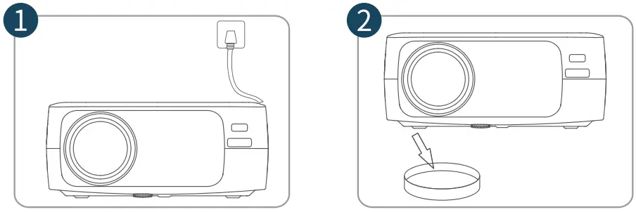 BETIFE SIRIUS F410 WiFi Bluetooth Projector - Power 1