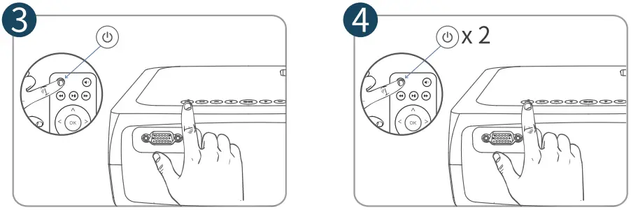 BETIFE SIRIUS F410 WiFi Bluetooth Projector - Power 2