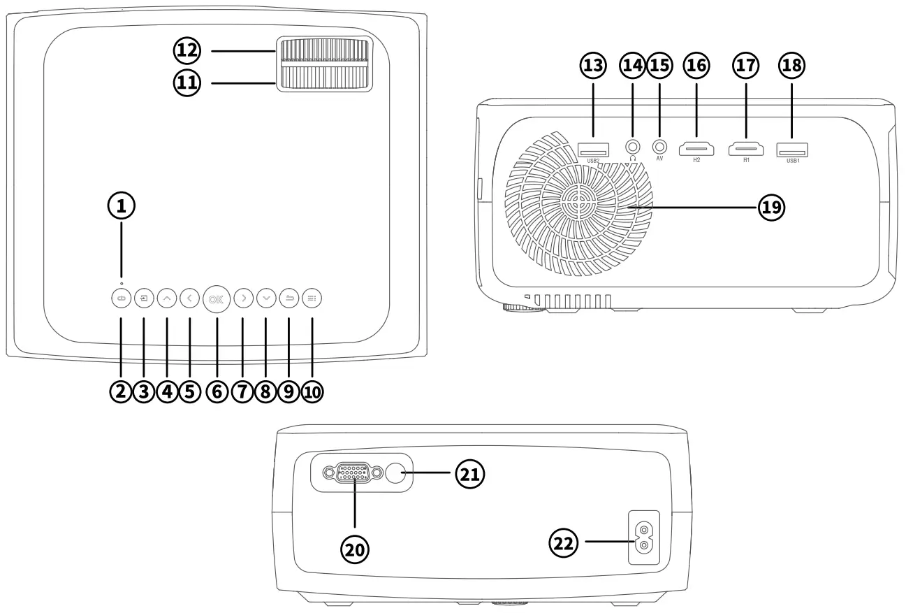 BETIFE SIRIUS F410 WiFi Bluetooth Projector - Product Overview