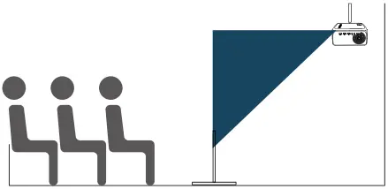 BETIFE SIRIUS F410 WiFi Bluetooth Projector - Rear ceiling