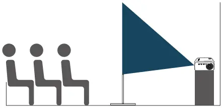 BETIFE SIRIUS F410 WiFi Bluetooth Projector - Rear