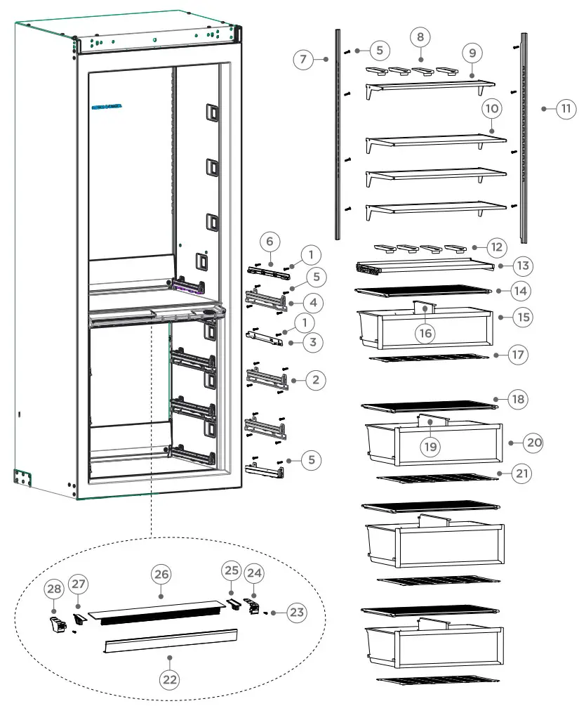 Fisher Paykel REFRIG RS6121SLK2 FP BI Refrigerator - fig 2