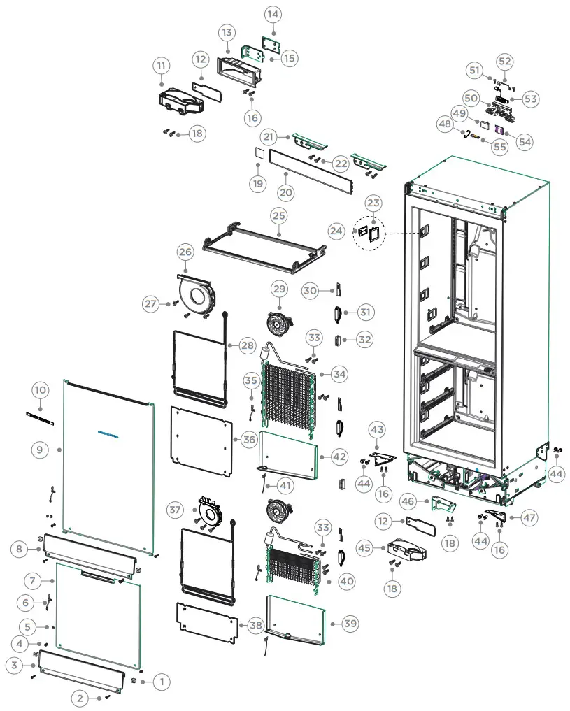 Fisher Paykel REFRIG RS6121SLK2 FP BI Refrigerator - fig 4