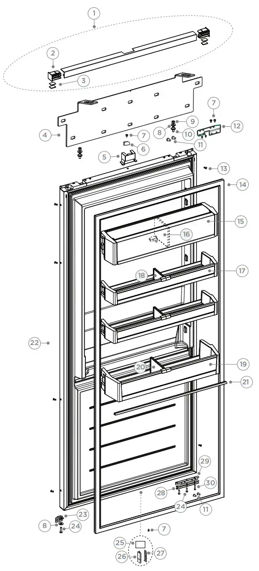 Fisher Paykel REFRIG RS6121SLK2 FP BI Refrigerator