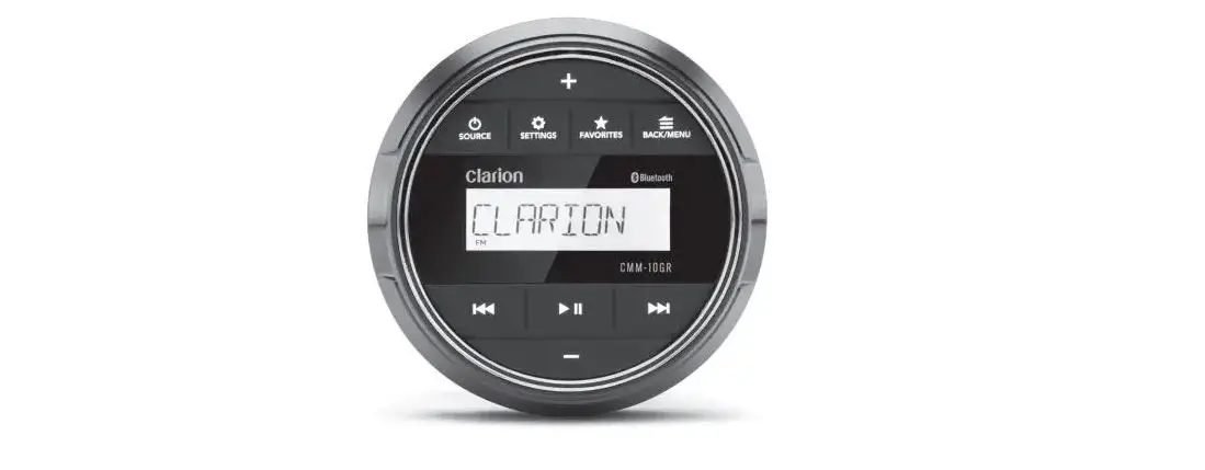 Clarion Cmm-10gr Marine Source Unit With Lcd Display Owner's Manual