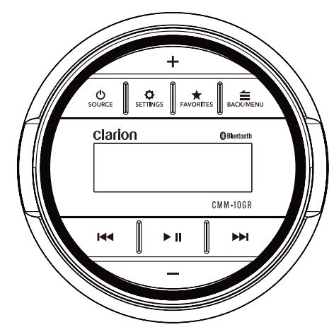 clarion CMM-10GR Marine Source Unit with LCD Display Owner's Manual - GENERAL CONTROL FUNCTIONS