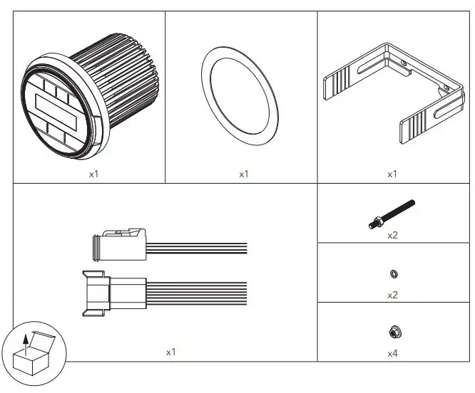 clarion CMM-10GR Marine Source Unit with LCD Display Owner's Manual - What's in the box