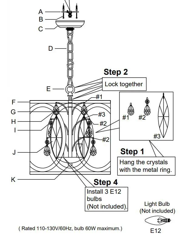 4MODERNHOME-MX19168-3BK-P-3-Light-Lantern-Drum-Pendant-fig-1