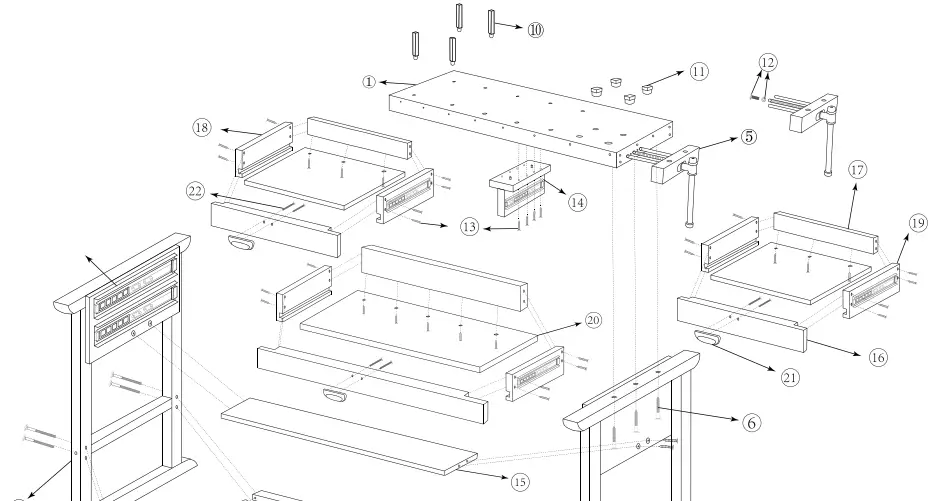 YUKON-58832-Three-Drawer-Hardwood-Workbench-21