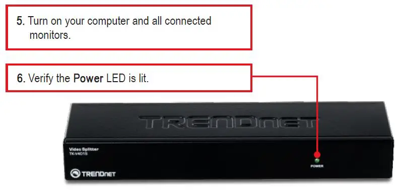 TRENDnet TK-V401S 4-Port Stackable Video Splitter-fig- (5)