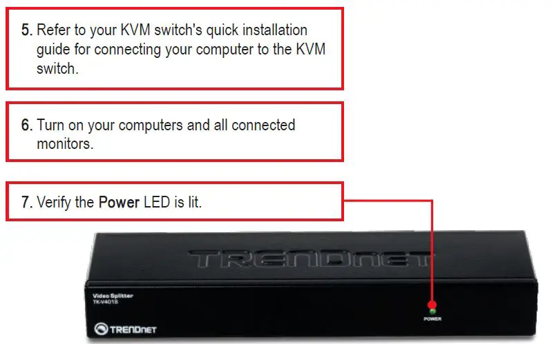 TRENDnet TK-V401S 4-Port Stackable Video Splitter-fig- (9)