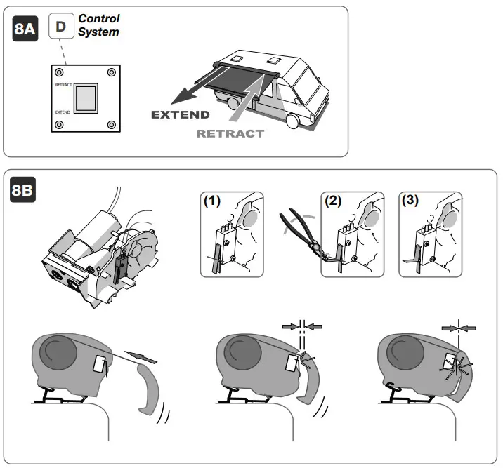 FIAMMA 07929-01H Awning 12V Motor Upgrade Kit - FIAMMASTORE 6