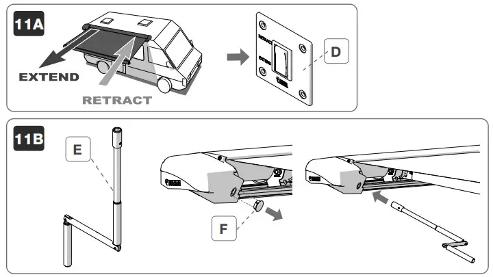 FIAMMA 07929-01H Awning 12V Motor Upgrade Kit - FIAMMASTORE 8