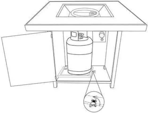 Sunnydaze WAR 986 30 Inch Square Propane Fire Pit Table - Fire Table 2