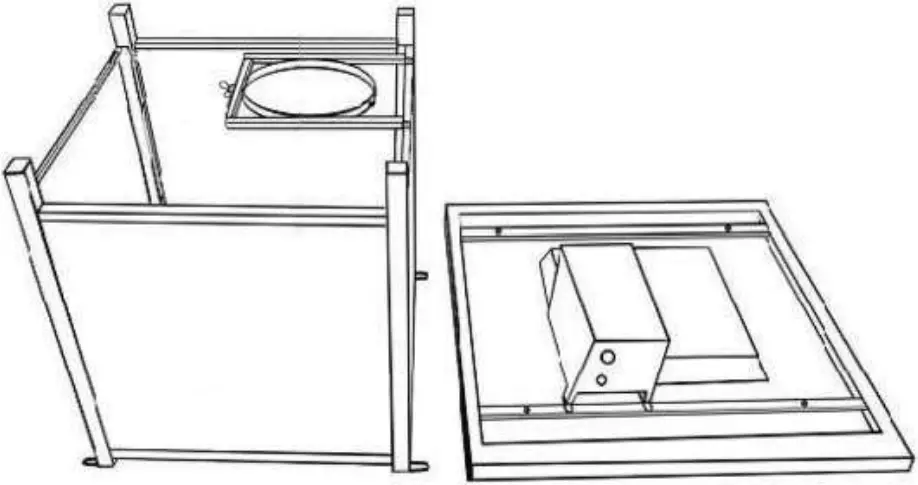 Sunnydaze WAR 986 30 Inch Square Propane Fire Pit Table - bottom holes