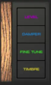 Level, Damper, Fine Tune, Timbre [pro Version Only]