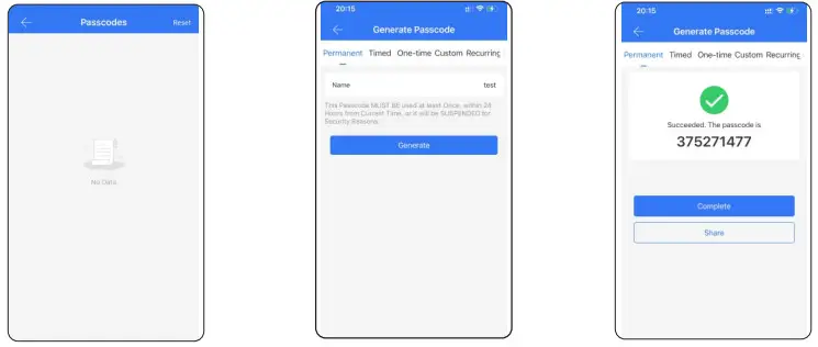 TTLock S1K Smart Cylinder Lock - Add Passcodes