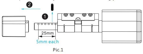 TTLock S1K Smart Cylinder Lock - Axis Door
