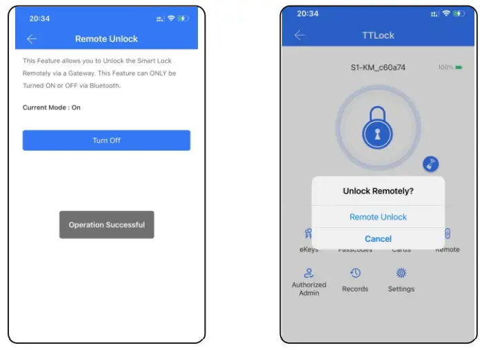 TTLock S1K Smart Cylinder Lock - Remote Unlock