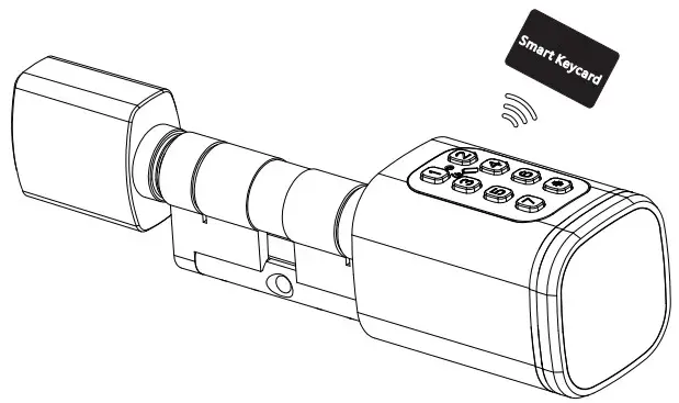 TTLock S1K Smart Cylinder Lock - card after you configure