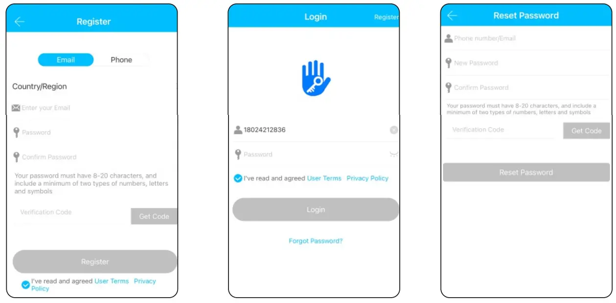 TTLock S1K Smart Cylinder Lock - with mobile or Email