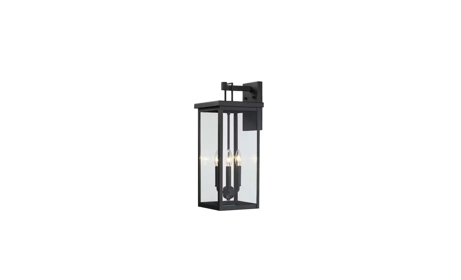 Trevot Td40019ot 3 Light 22.5 Ionch Large Black Outdoor Wall Lantern Sconce Instruction Manual