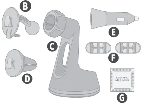 SCOSCHE UQ3WDV Wireless Smartphone Car Mount A2
