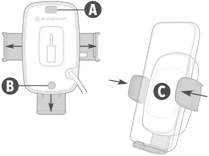 SCOSCHE UQ3WDV Wireless Smartphone Car Mount D1
