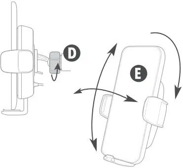 SCOSCHE UQ3WDV Wireless Smartphone Car Mount D2