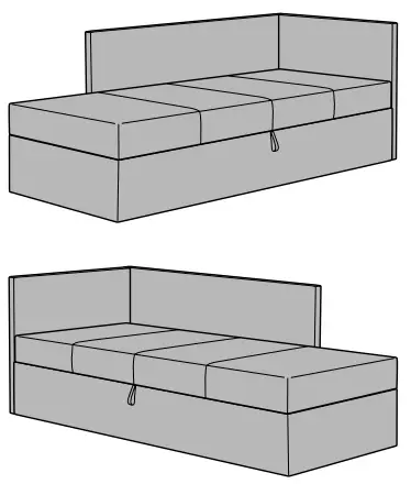 IKEA OTEREN Day Bed Grey