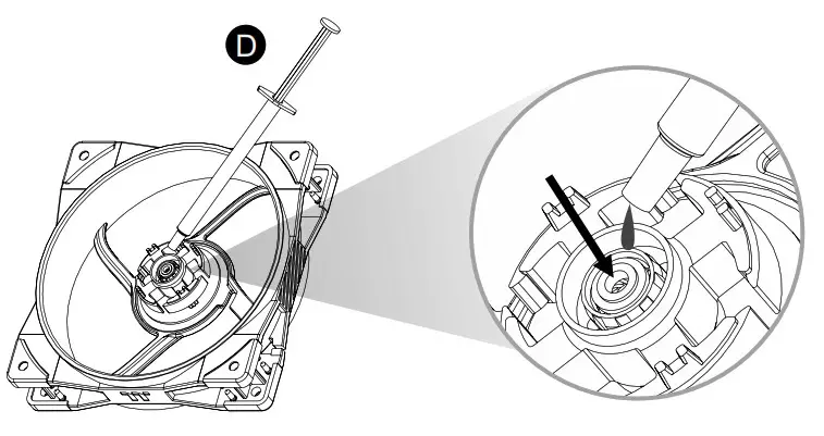 thermaltake SWAFAN GT12 RGB Radiator Fan - Lubricant Setup Guide