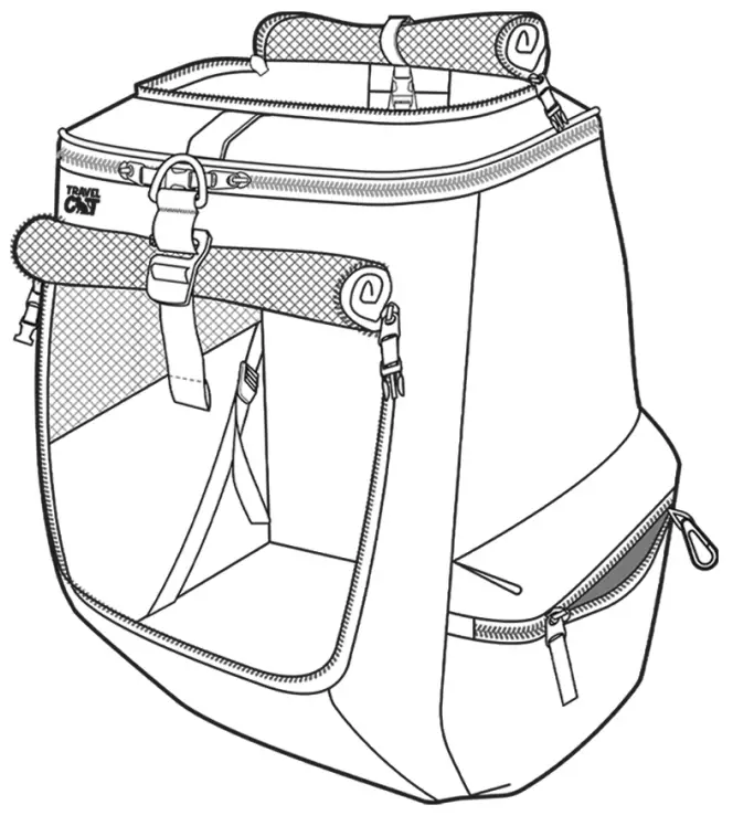 TRAVEL CAT The Navigator Convertible Cat Backpack Carrier User