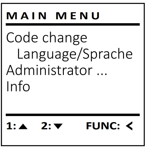 Code Change menu