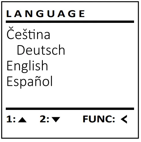 Language Menu